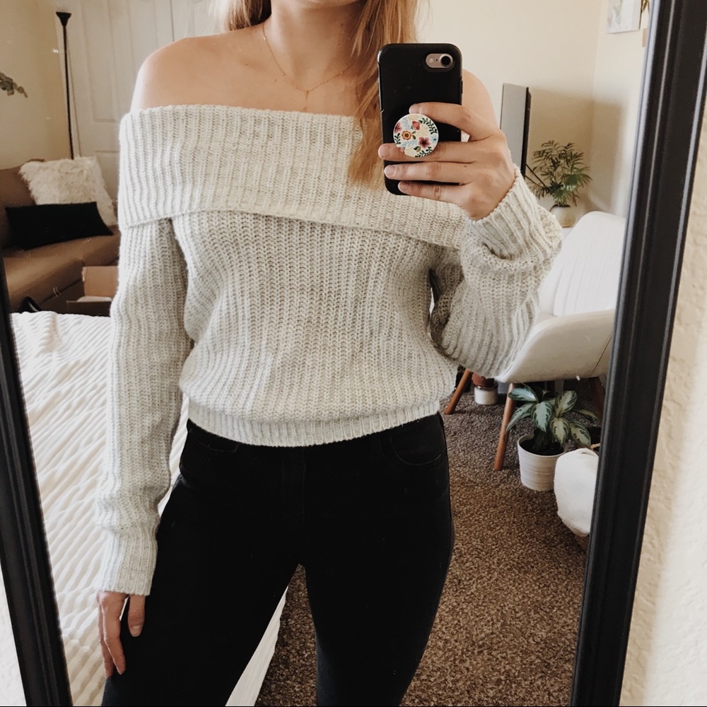 A New Day- EUC off the shoulder sweater
